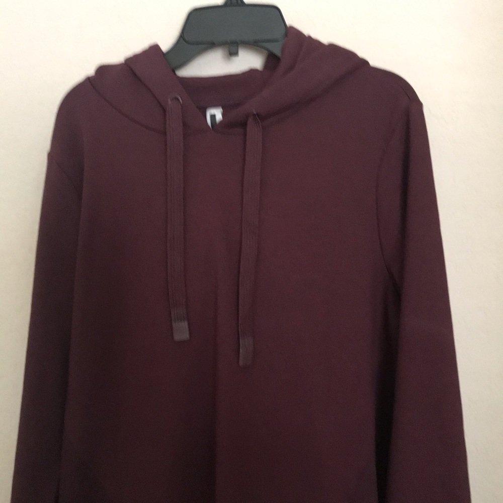 Athleta Triumph Sweatshirt Dress Antique Burgundy - Picture 9 of 10